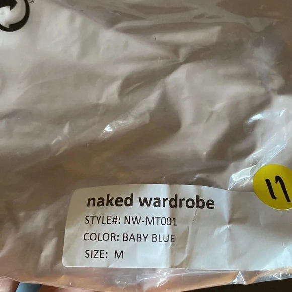 NAKED WARDROBE UNISEX BABY BLUE ZIP UP HOODED JACKET M - Picture 9 of 10